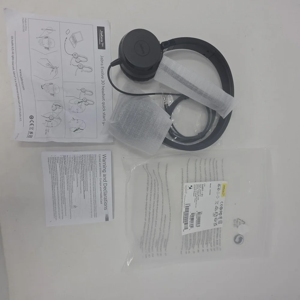Jabra Evolve 30 II USB Headband Double Ear-Pad Headset Black